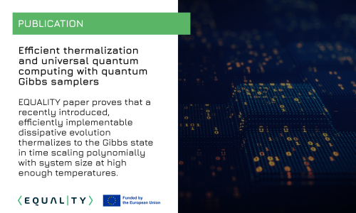 Publication: Efficient thermalization and universal quantum computing with quantum Gibbs samplers 