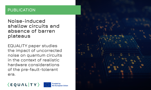 Publication: Noise-induced shallow circuits and absence of barren plateaus