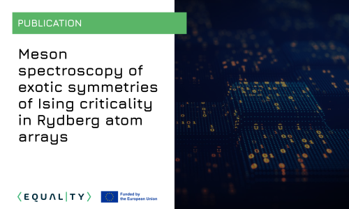 Publication: Meson spectroscopy of exotic symmetries of Ising criticality in Rydberg atom arrays