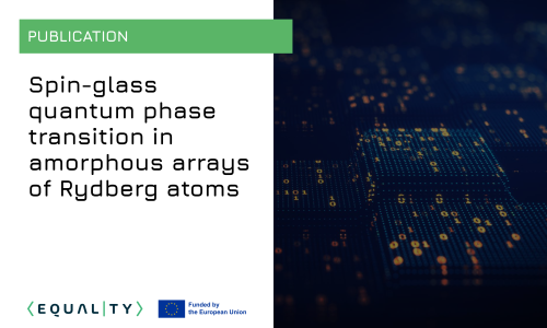 Publication: Spin-glass quantum phase transition in amorphous arrays of Rydberg atoms